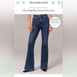 Abercrombie & Fitch Ultra High Rise Flare Jean